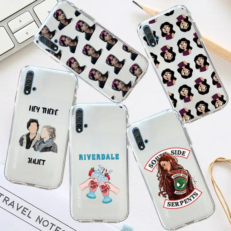 

Riverdale American TV show Phone Case Transparent for Huawei honor P mate 40 20 30 10 50 i 9 x mate pro lite 8a
