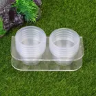 Чаша для кормления под рептилию, пищевое блюдо для воды, инструмент для кормления, принадлежности для рептилий с 10 чашами (маленький, без магнита)