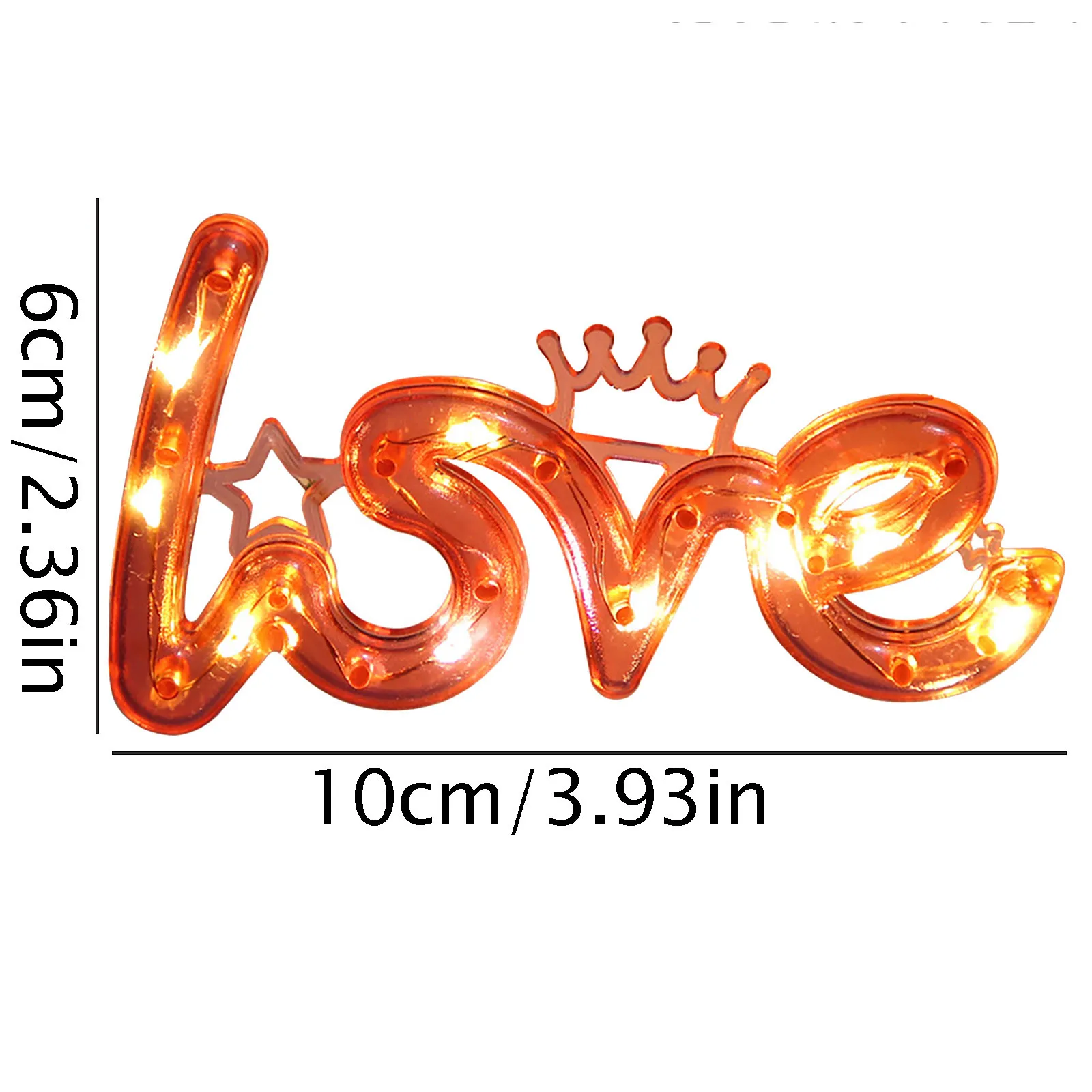 

25# Home Decorative Figurines Ornaments Led Lamp Light Love Letters Living Room Bedroom Layout Decoration Valentine's Gift