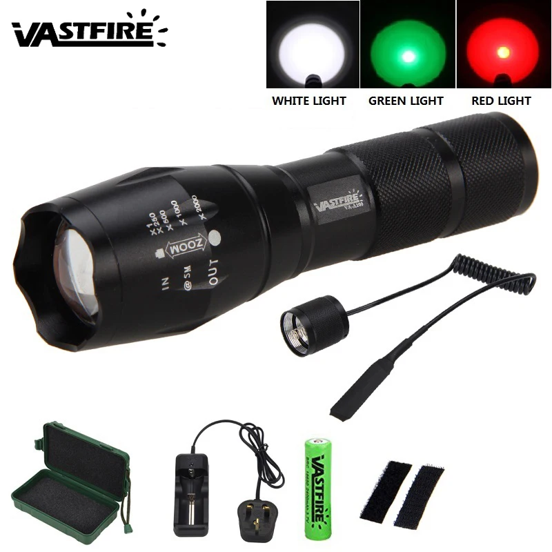 A100 Масштабируемые Q5 фонарь Охотничий Тактический фонарик Регулируемый фокус