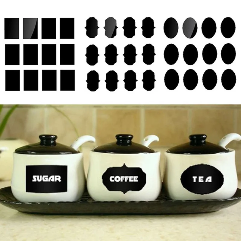 36 шт. водонепроницаемые наклейки для стеклянных бутылок домашних кухонных банок