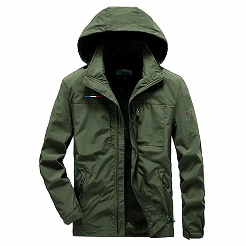 

Winter 2021 new men's jacket leisure sports men's jacket windproof hooded men's jacket pilot's jacket men Fashion men jacket top