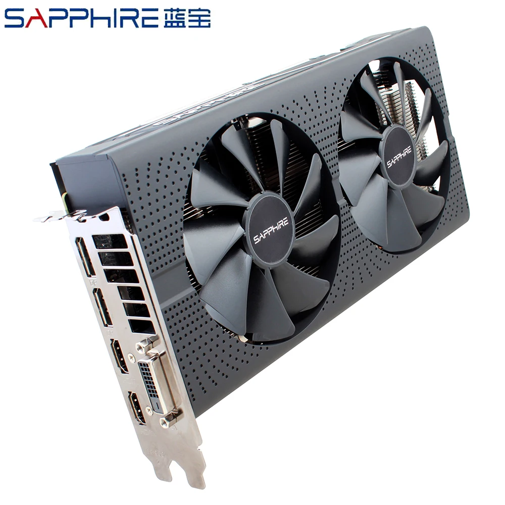 Б/у оригинальная Видеокарта SAPPHIRE Radeon AMD GA Rx 570 4G 256bit GDDR5 для настольного ПК игровая