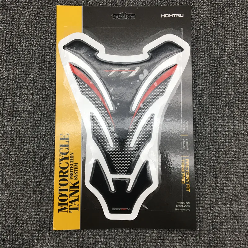Новая Универсальная 3D углеродная защитная накладка на бак мотоцикла наклейка