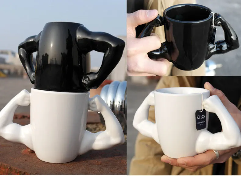 3D мужская кофейная кружка для мышек JM креативная чашка мышечной руки