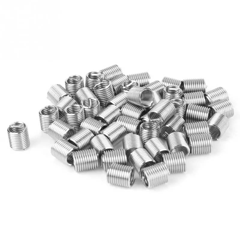 50 штук Нержавеющих стальных витых вставок с резьбой +Отдельный кран+ Инструмент для установки +Клин отломчик +Сверло на.
