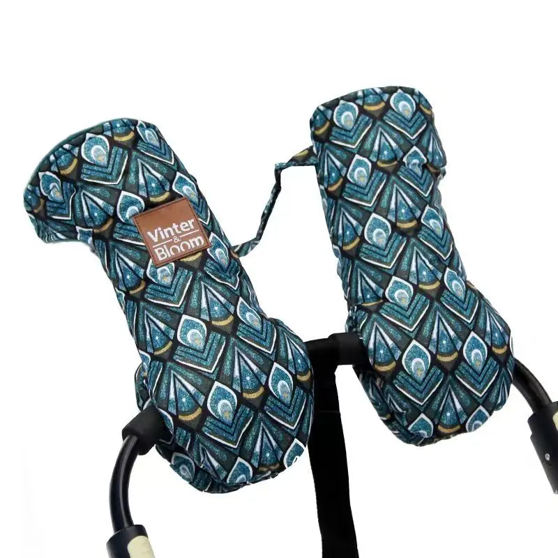 Зимняя коляска детская теплый меховой флисовый чехол на руку коляска-клатч