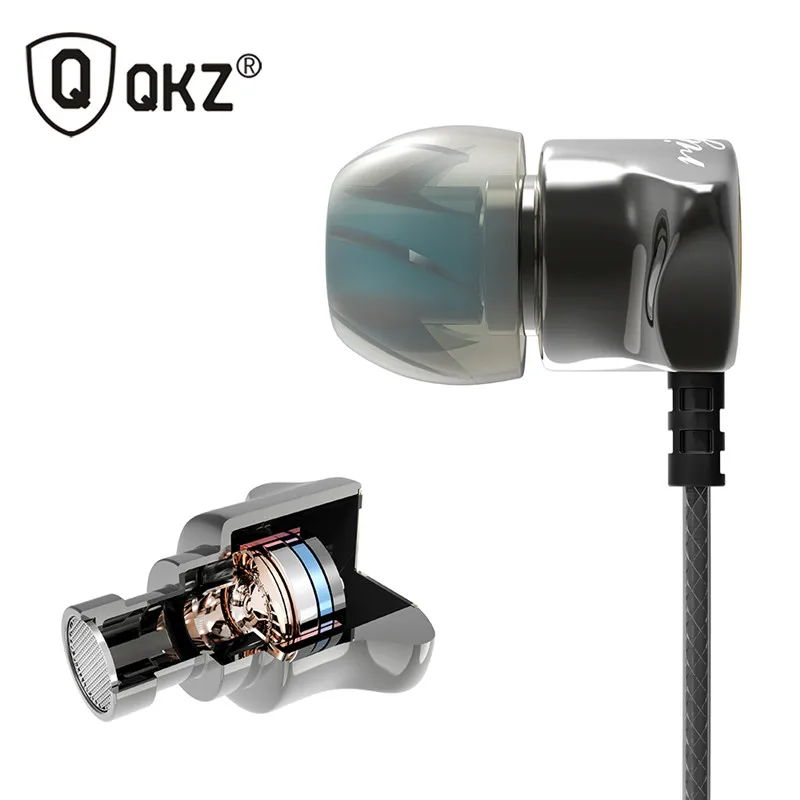 Наушники QKZ DM7 Hi-Fi с шумоизоляцией микрофоном | Электроника