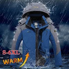 Куртка мужская Вельветовая, с капюшоном, ветрозащитная, плотная, зимняя, 9XL, 2020