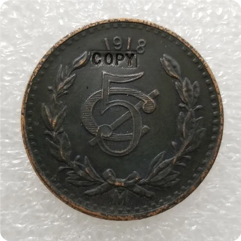 1917 1918 1919 1924 1931 Мексика 5 сентаво копия монеты памятные монеты-реплики монет медаль