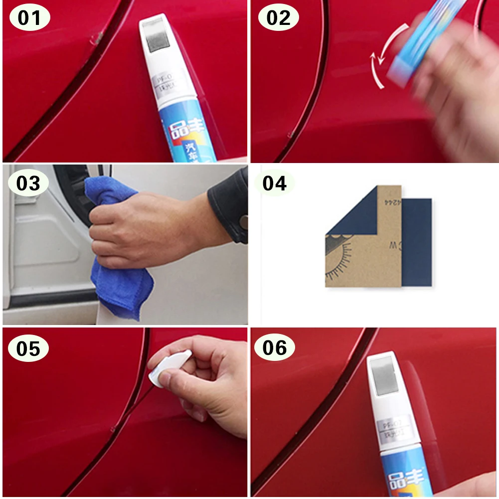 

12ml Car Paint Pen Universal Auto Paint Care Non-toxic Waterproof Clear Coat Scratch Repair Remover