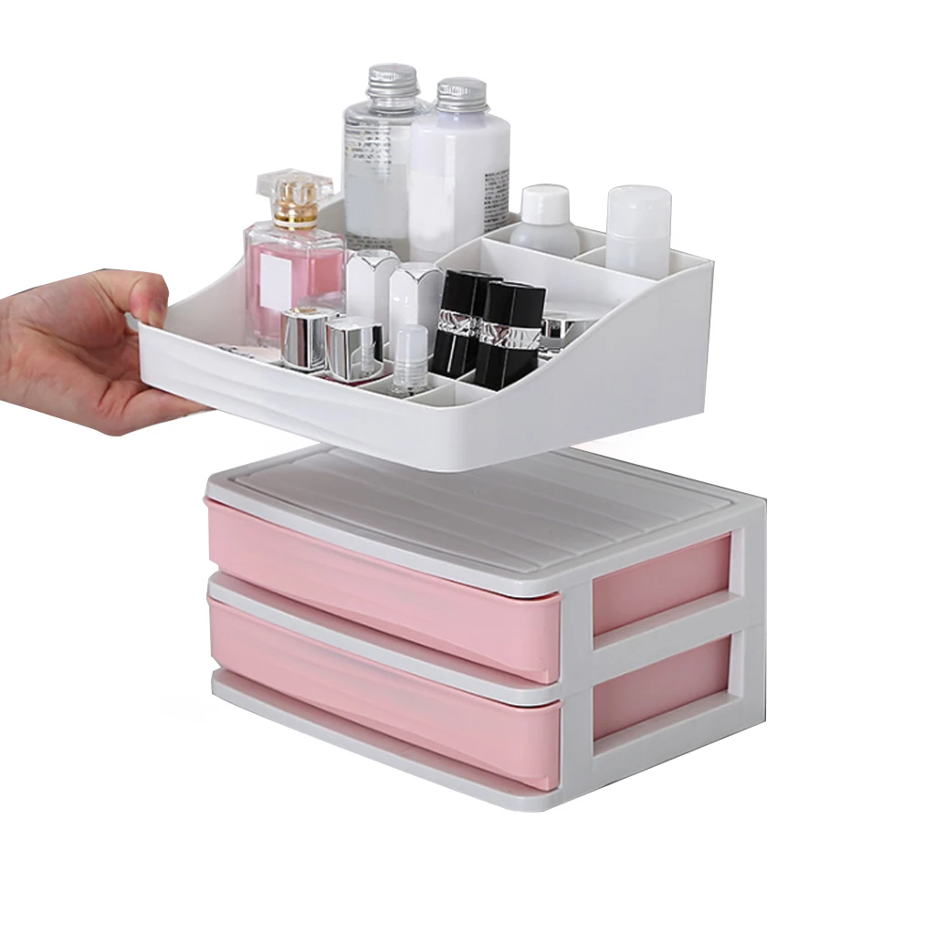 Пластиковый органайзер для косметики губной помады коробка хранения контейнер