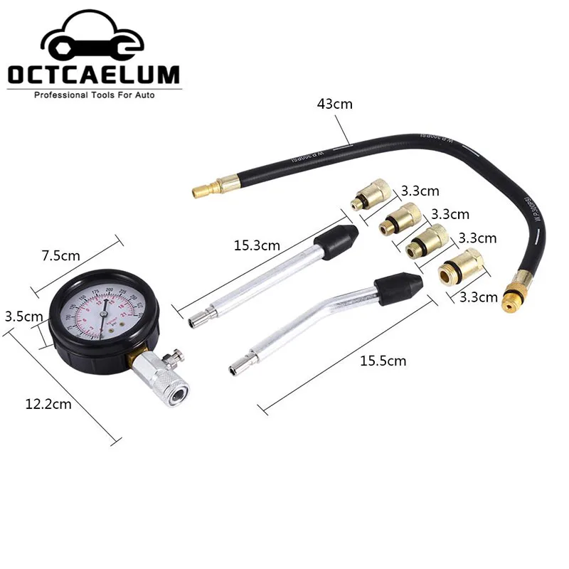 Бензиновый двигатель цилиндр компрессии утечки давления диагностический тестер