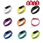 Ремешок силиконовый для Xiaomi Mi Band 2, сменный Браслет с защитой от пота для Mi Band 2, аксессуары для спортивного браслета