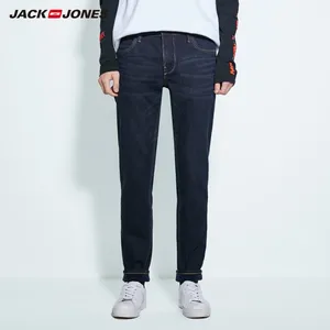 JackJones мужские Базовые хлопковые джинсы стрейч, теплые джинсовые брюки, мужская одежда 219332587