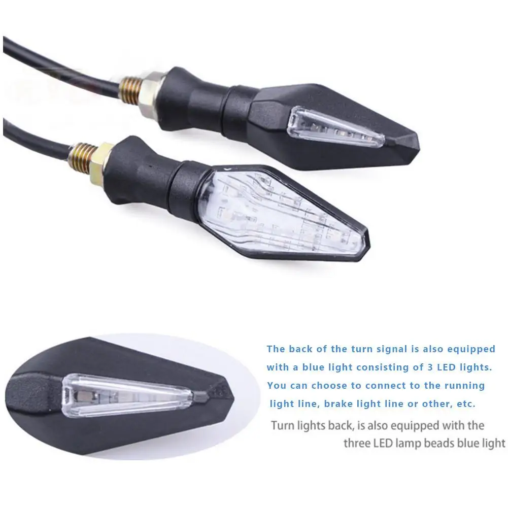 4 шт. светодиодный сигнал поворота для мотоцикла 12 мигающий светильник мигалка