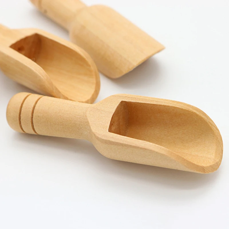 1PC Wood Herb Powder Spoon Bath Shower Rice Spice Salts Mini Wooden Kitchen Cooking Baking Tools Accessories | Дом и сад