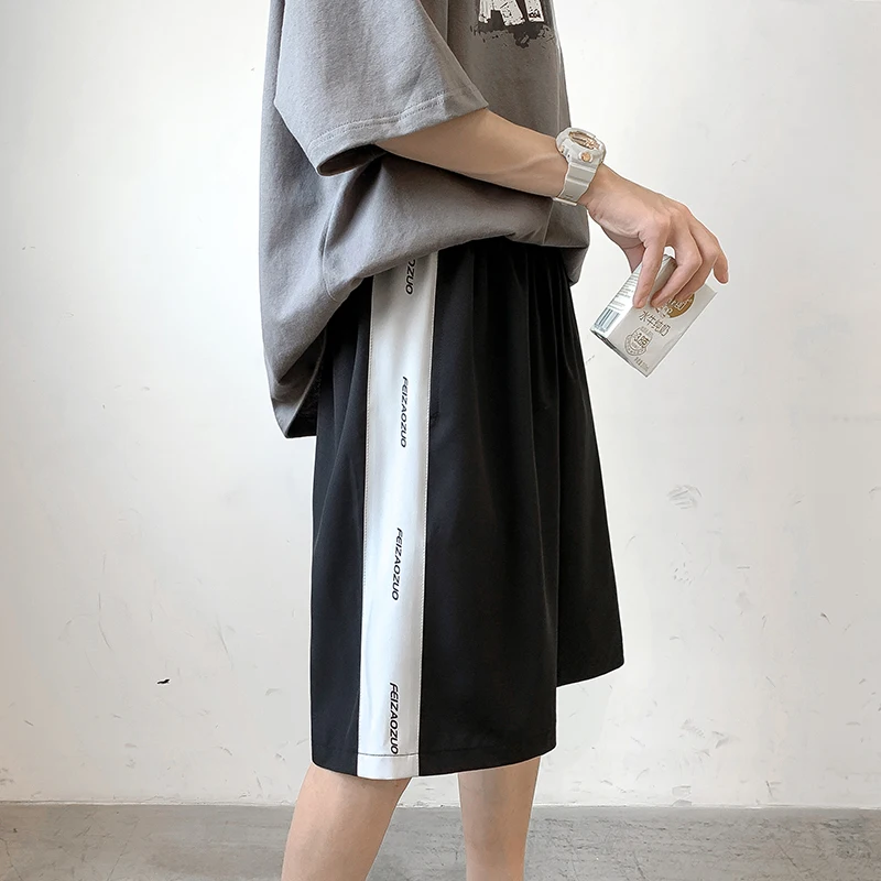 

Sports Shorts 2021 Summer Loose Tide Brand Casual Pants Straight Beach Five-point Pants Mens Beach Shorts