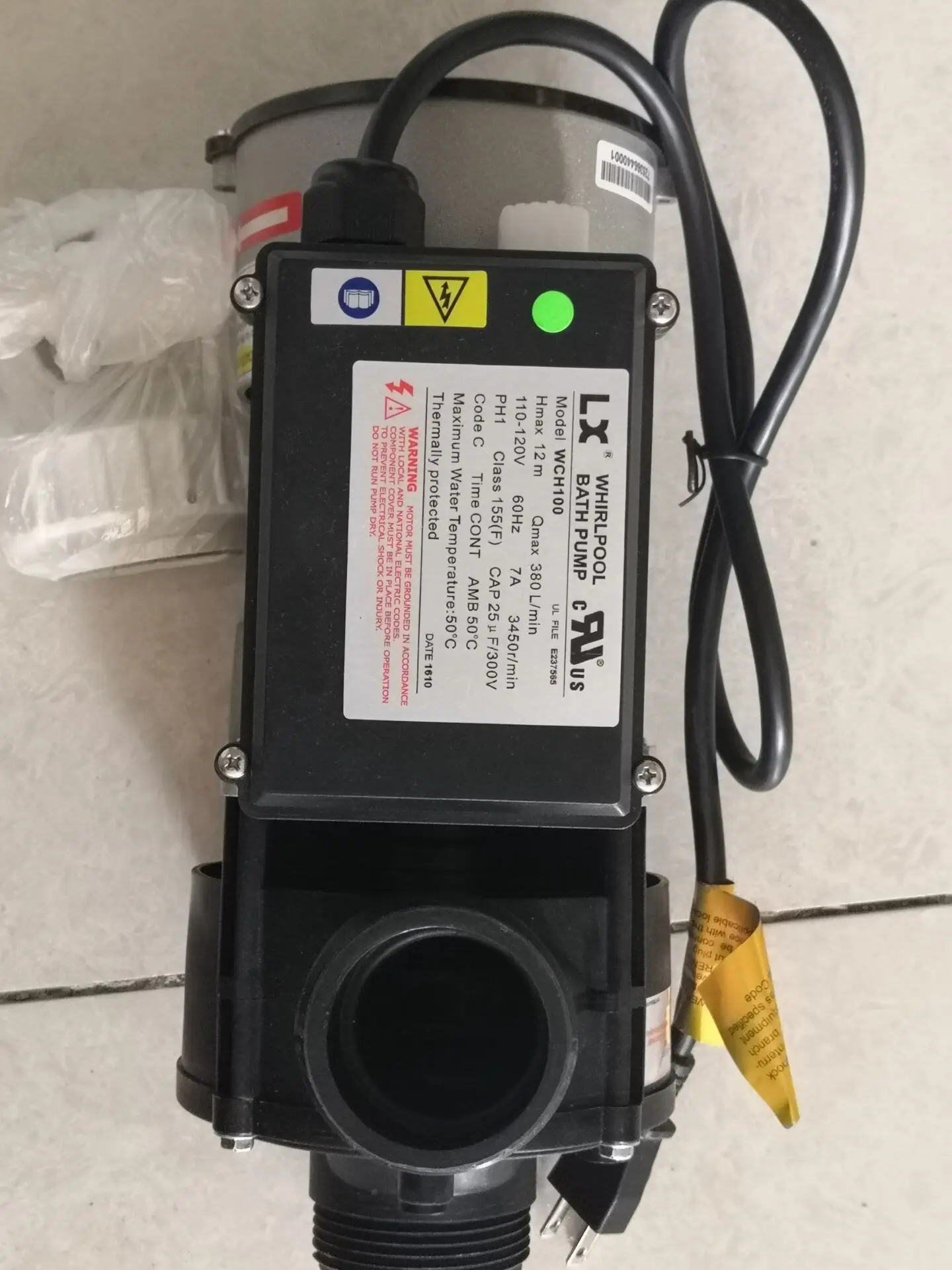 Набор всех деталей для ванны Коллекция с contol упаковкой 3/4 &quotjet punp 110V джакузи