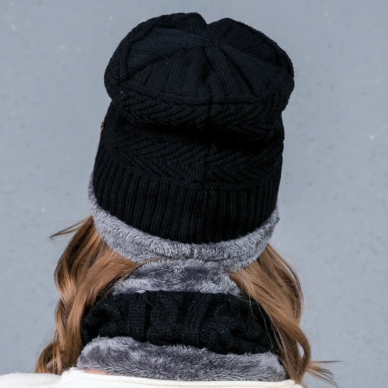 Skullies Beanies женские зимние шапки для женщин шарф вязаная кепка зимняя шапка Beany
