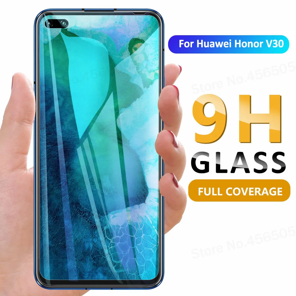9H HD закаленное стекло для Huawei Honor 20 Pro V30 Nova 5T 6E 6 защита экрана Honor20 полное покрытие