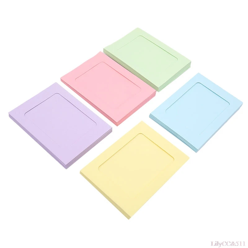 

10Pcs Kraft Paper Photo Wall Frames 5/6 Inch Creative Wall Photo DIY Hanging Paper Photo Frames