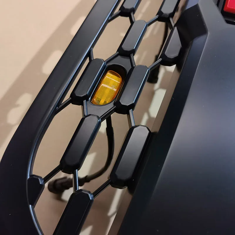 

New front racing grills modification accessories Fit For Toyota Hilux Revo 2021 front bumper replacement grill auto parts 1 orde