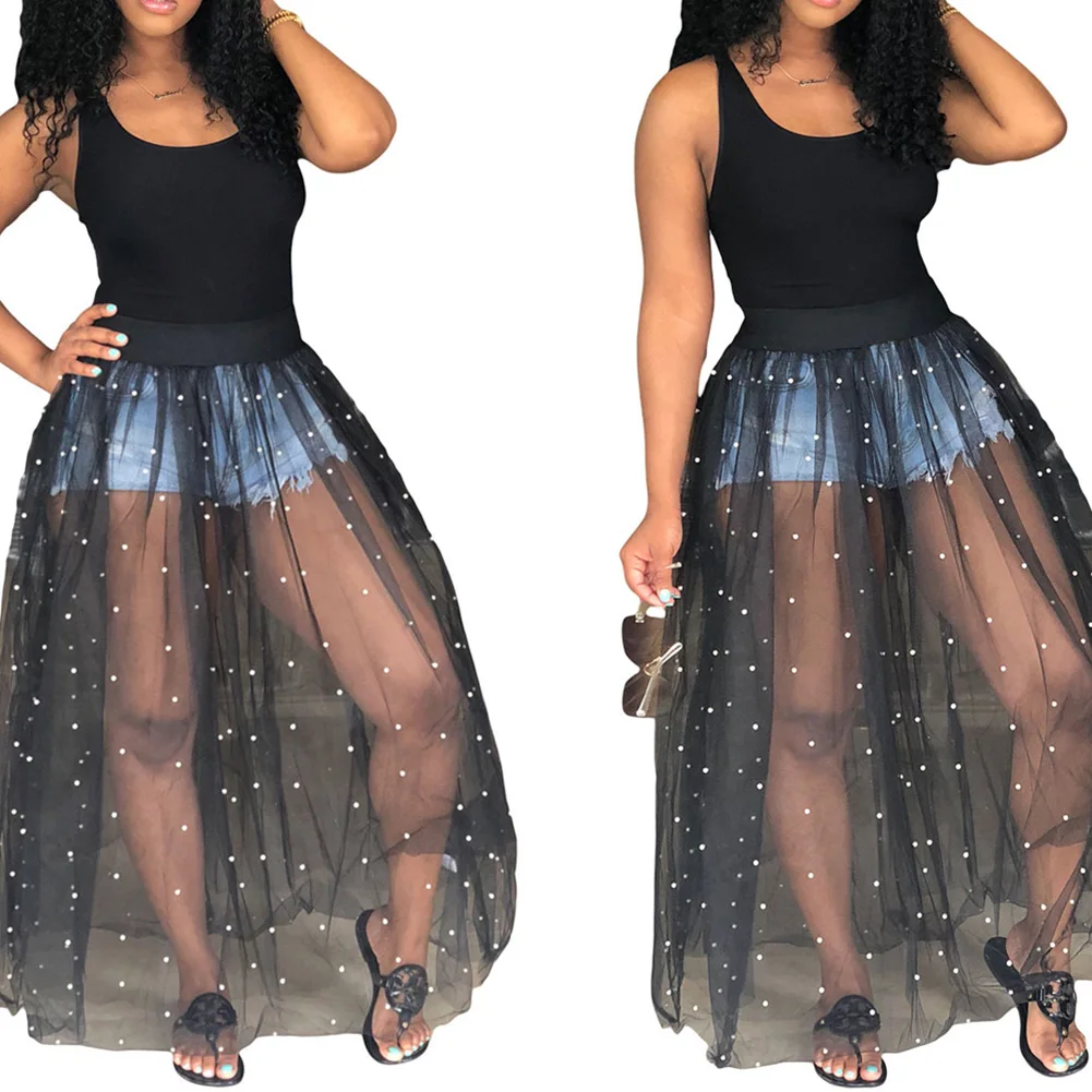 Женские черные сетчатые Лоскутные Топы Длинные рубашки повседневные свободные