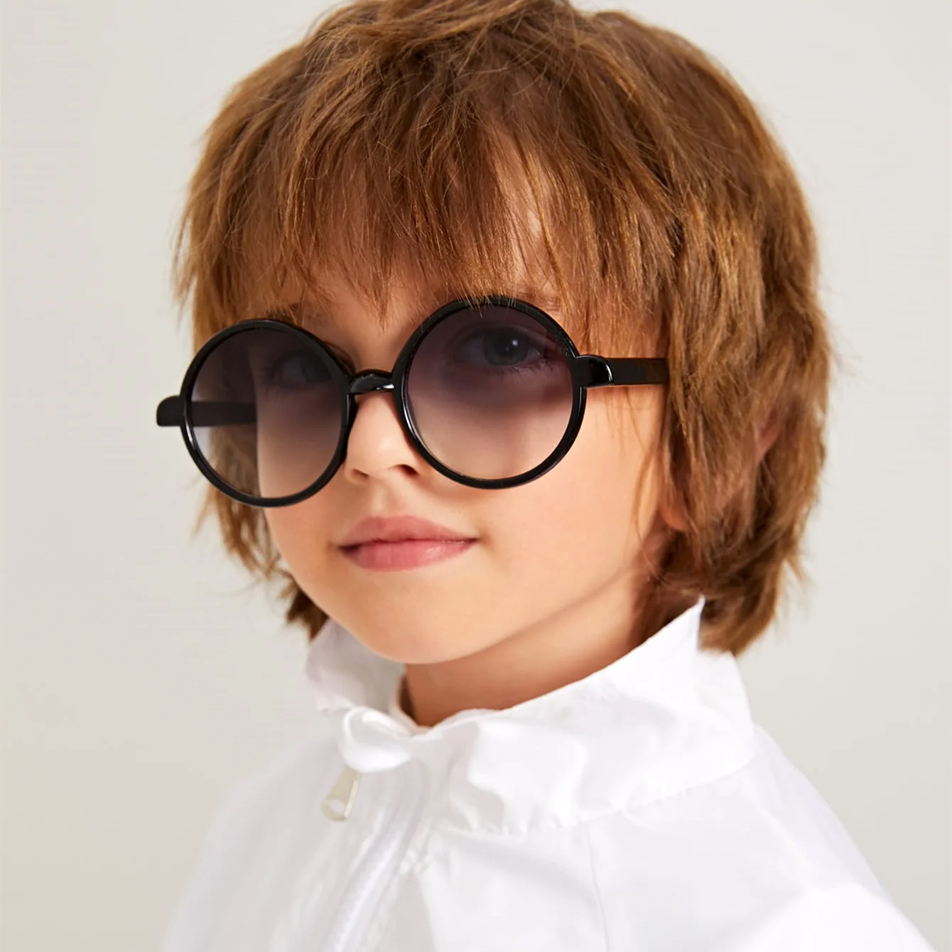 

Vintage Round Plastic Children Sunglasses Classic Fashion Cute Boys Girls Gradient Kids Sun Glasses UV400