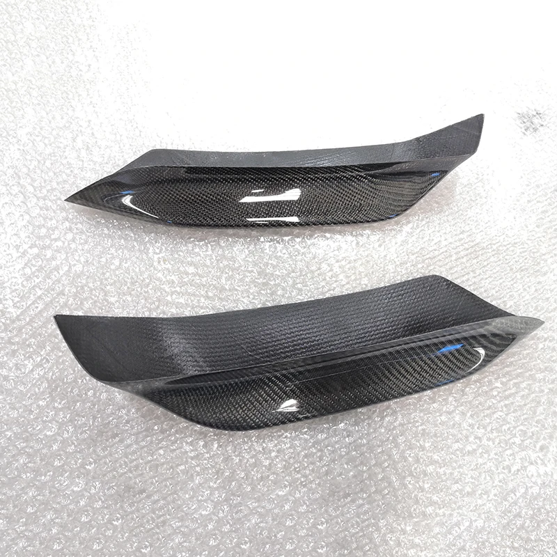 2 шт. диффузор для переднего бампера автомобиля из натурального углеродного