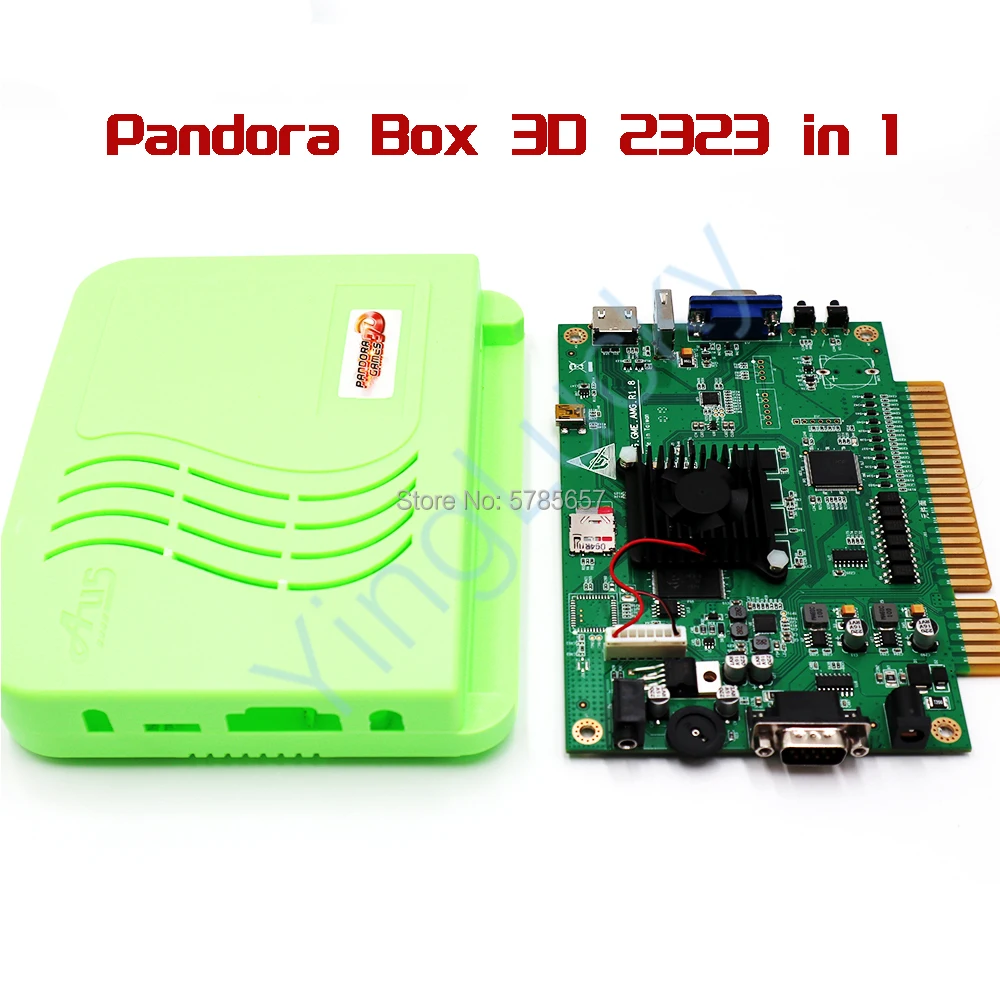 Pandora Box 3d аркадная консоль 2323 в 1 Классическая USB для игр 3P / 4P 3D видео домашних