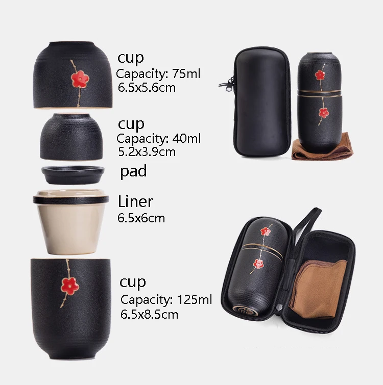 

Chinese Kung Fu Tea Set Portable CeramicTravel Teapot The Teapot Accompanies The Hand Ceremony Office Tea Cup