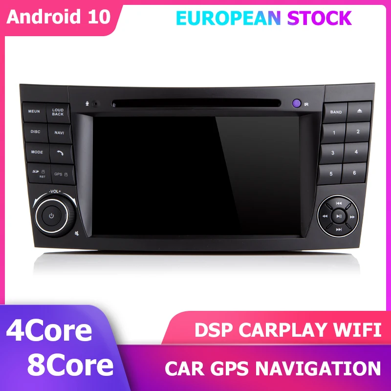 2 Din Автомобильный Android 10 DVD GPS плеер для Mercedes Benz E-Class W211 GLS-Class W219 навигация DSP Авто