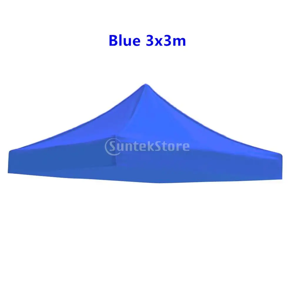 Blue 3x3m Замена Оксфорд палатка навес тент верхняя крышка Кемпинг пляж тент рама Защита от солнца брезент на открытом воздухе Кемпинг Аксессуары - Цвет: Blue 3x3m