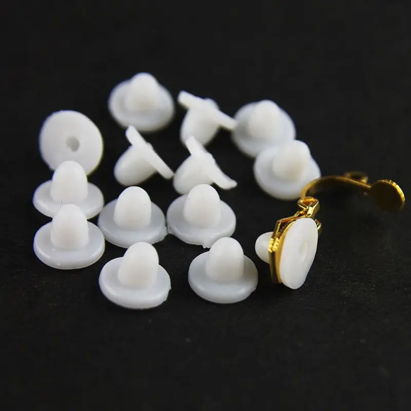 100 шт Серьга колодки Поддержка стабилизатор силиконовые комфорт серьги подушки