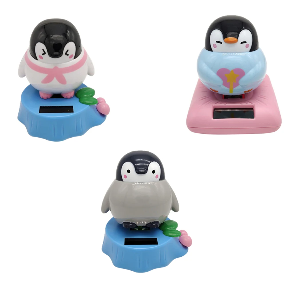 3 шт. игрушечная фигурка пингвина на солнечной батарее для танцев украшение