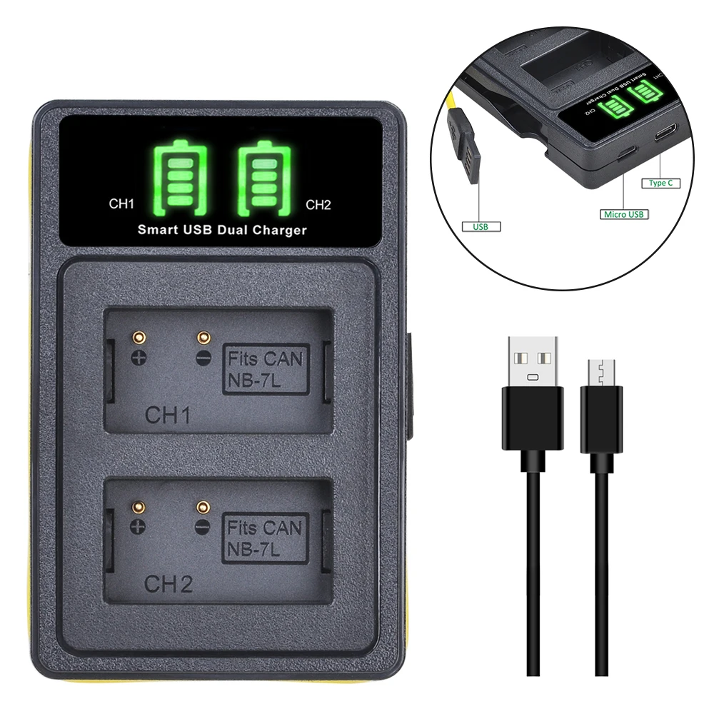 1800 мА · ч NB 7L NB7L литий ионный аккумулятор + зарядное устройство USB со светодиодной