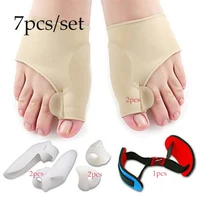 7pcsset bunion sleeves hallux valgus corrector alignment toe separator metatarsal splint orthotics pain relief foot care tool