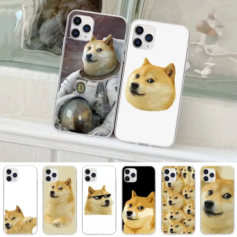 

Doge Meme Kabosu Cute Funny Phone Case For Huawei P20 P40 Lite P30 Pro P Smart 2019 Honor 10 10i 20 Lite Transparent Cover