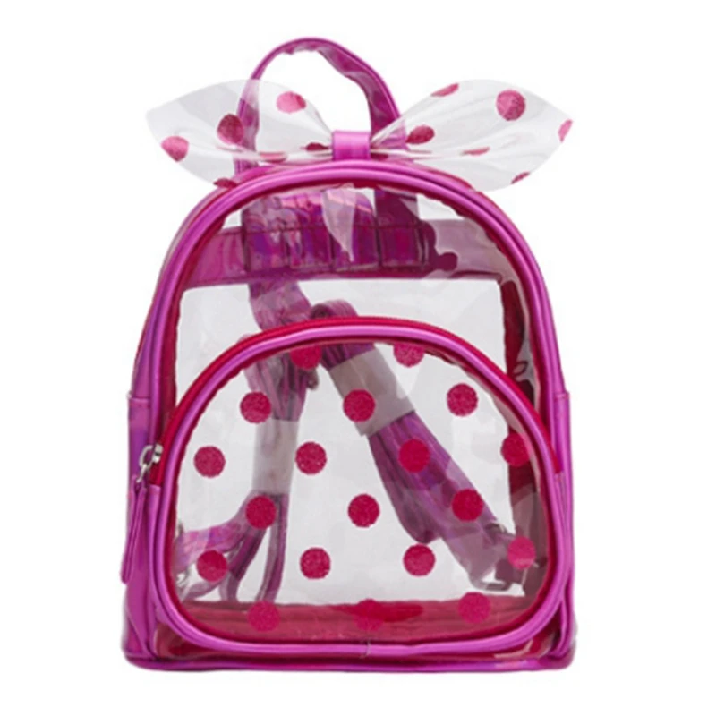 Детский Маленький рюкзак кошелек из ПВХ прозрачные школьные сумки для детского