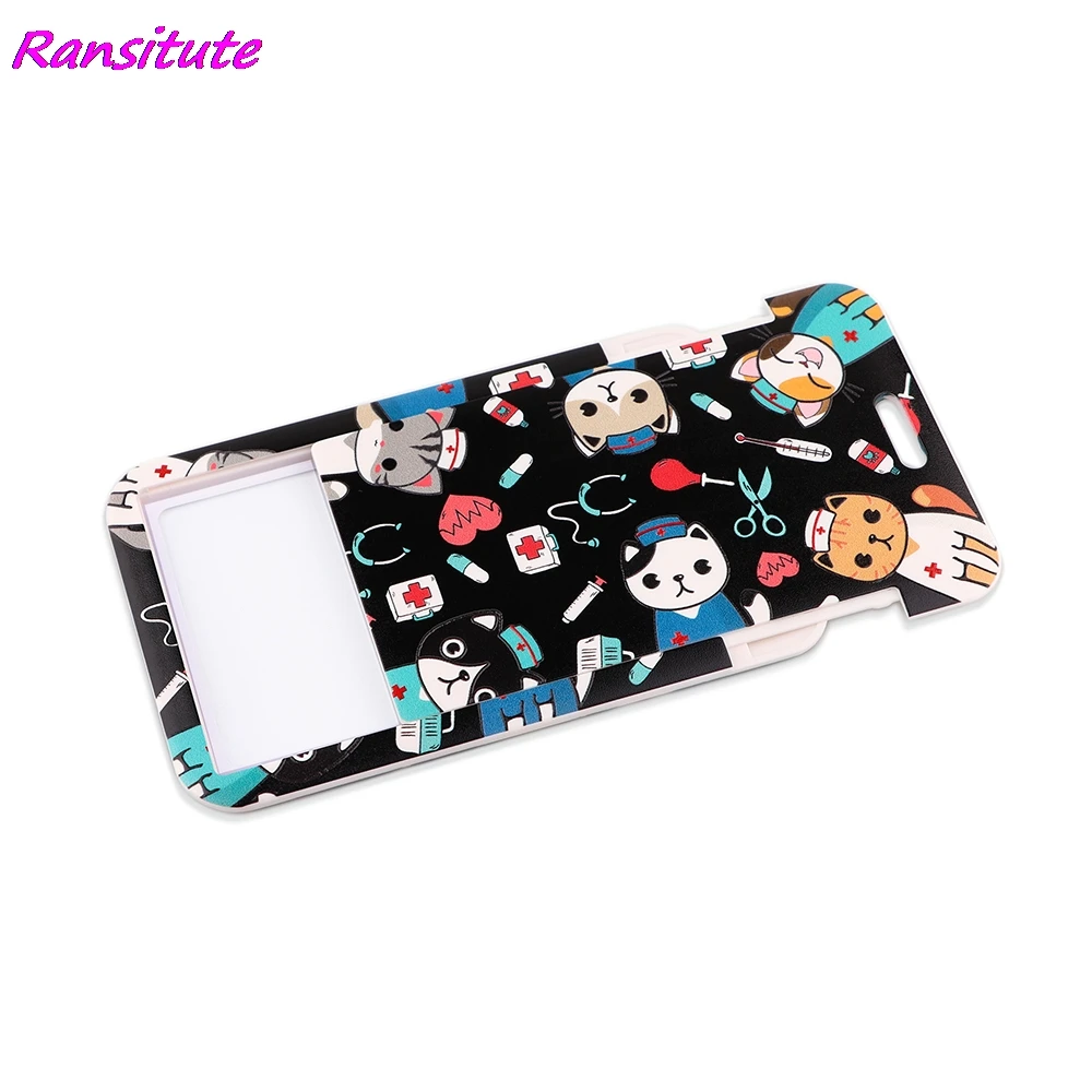 ransitute r1890 medical cat bank credit card holder id name work card holder diy hang rope for doctor nurse hospital supplies free global shipping