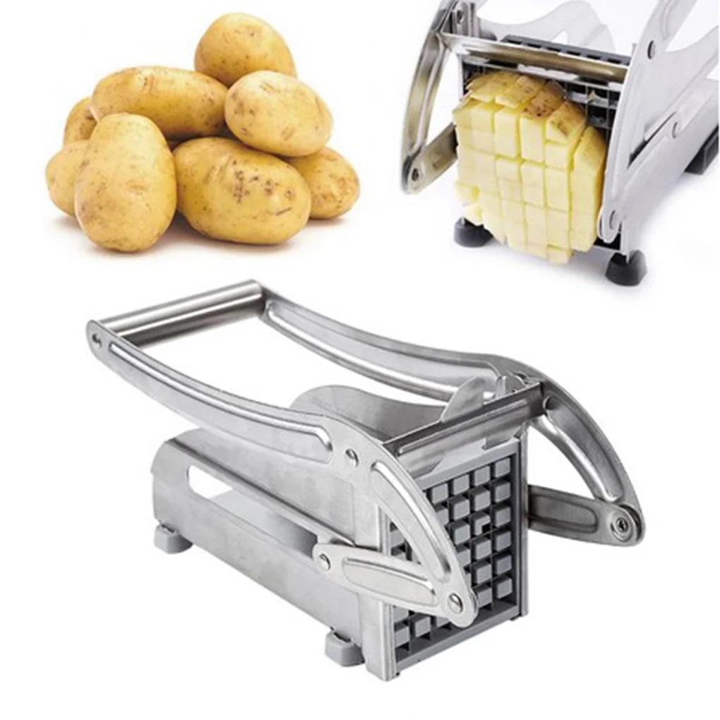 

Manual Potato Cutter Shredder French Fries Slicer Stainless Steel Potato Chips Maker Meat Chopper Cutting Machine Kitchen Tools