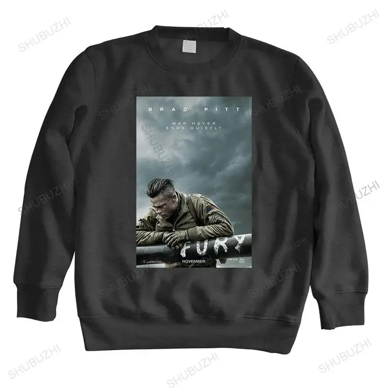 

Толстовка мужская с круглым вырезом, Свитшот унисекс с длинным рукавом, с рисунком Фрида Питта из фильма «война», брендовая винтажная толст...