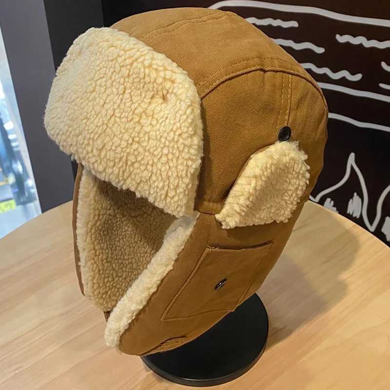 Зимняя шапка Lei Feng для мужчин и женщин утолщенная езды на велосипеде модная