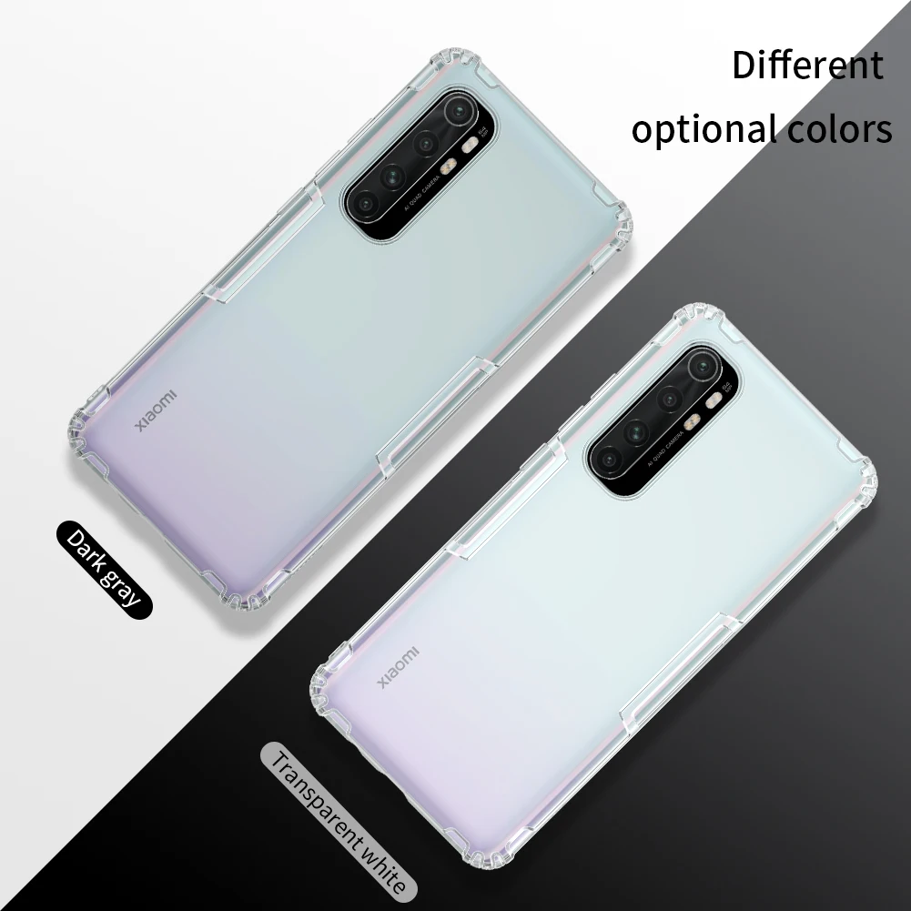 для Xiaomi Mi Note 10 Lite чехол Nillkin Nature Series прозрачный мягкий из ТПУ | Мобильные телефоны и
