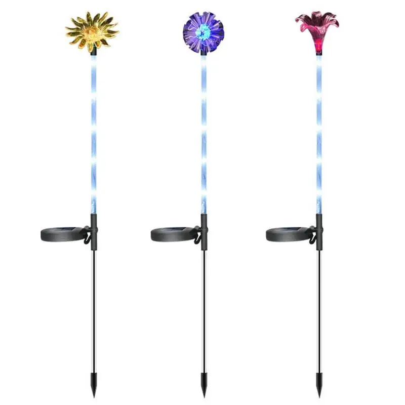 

3 Pcs Solar Lights for Outdoor Garden Solar Lights Garden Decoration with Colour Changing LED Lamps