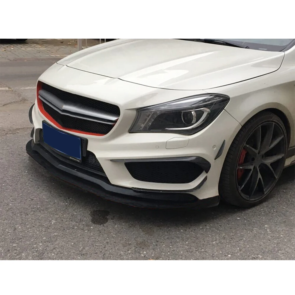 Отделка переднего бампера из углеродного волокна для Mercedes Benz CLA-Class C117 CLA250 CLA260 CLA45