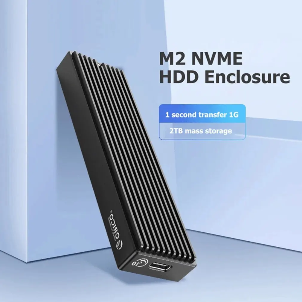 

ORICO LSDT M.2 NVME Enclosure USB C Gen2 10Gbps PCIe SSD Case M2 SATA NGFF 5Gbps SSD Case Tool Free For 2230/2242/2260/2280 SSD
