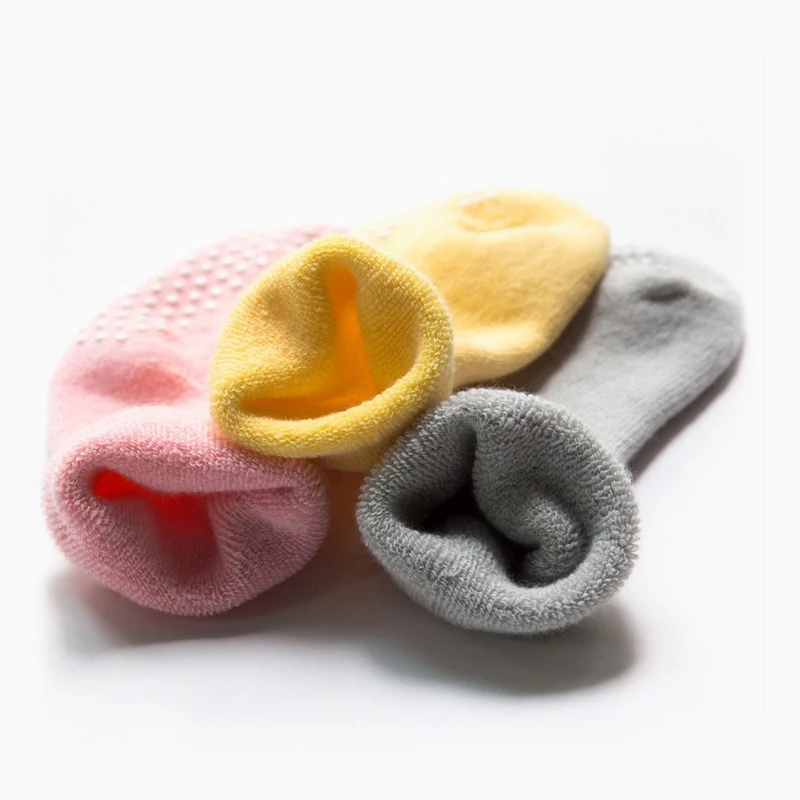 3Pairs DreamShining Cotton Baby Socks Autumn And Winter Thicken Warm Newborn Boy Girl Floor Wear Antiskid Sock For Kids | Детская одежда