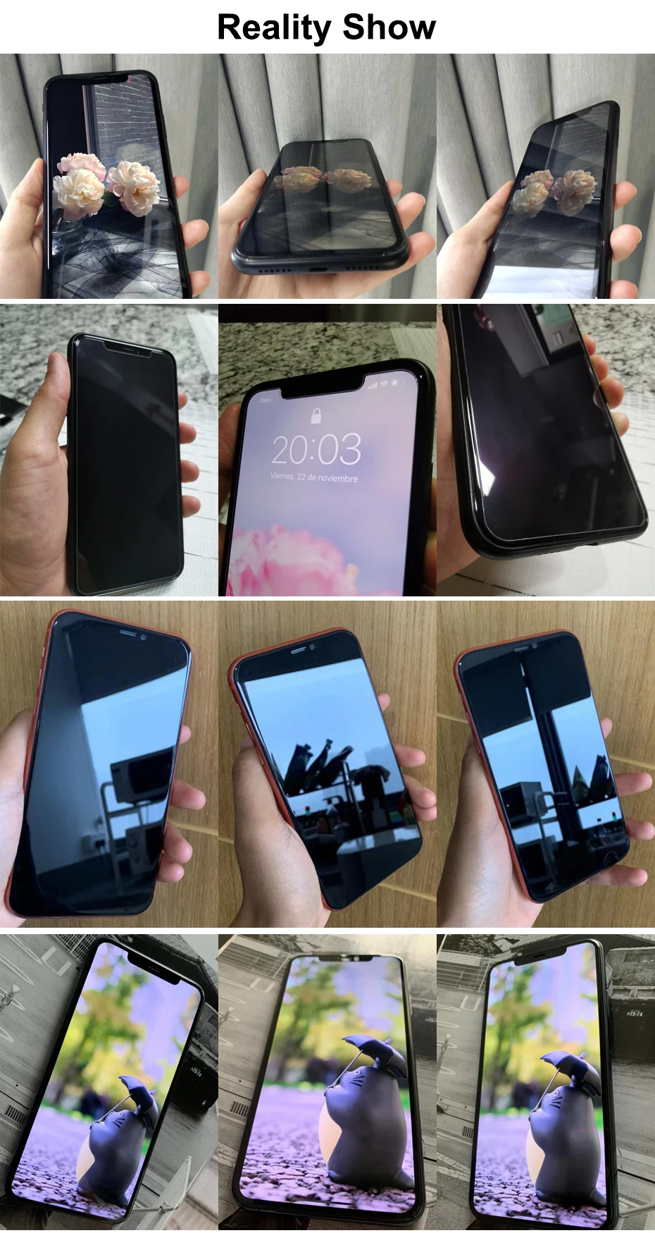 Стильное закаленное стекло с полным покрытием для iphone 12 11 pro max X Xs XR Защита экрана 7